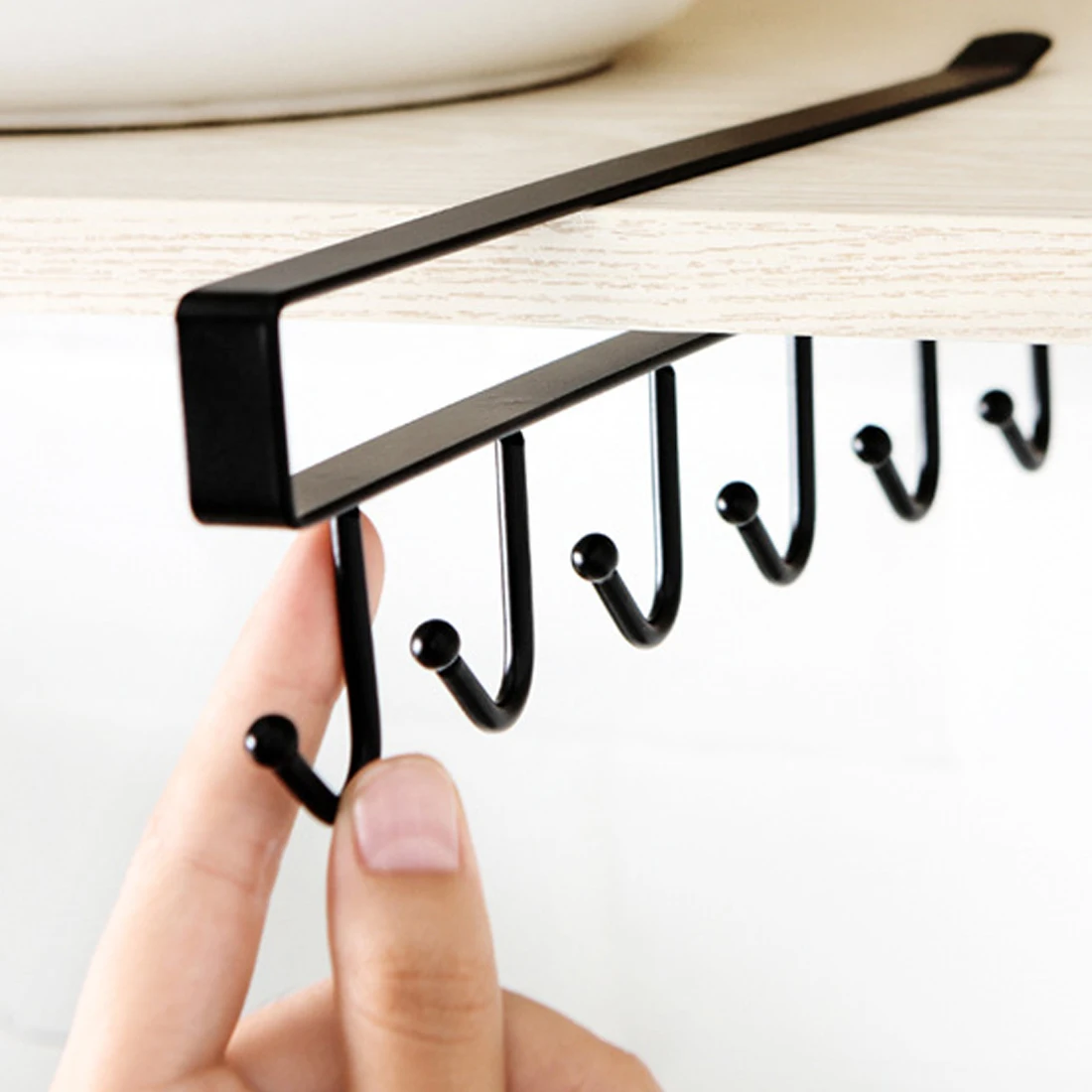 Черный/белый Утюг 6 крючков кухонные принадлежности органайзер для ванной