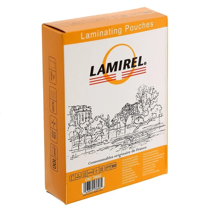 Пленка для ламинирования 100шт Lamirel 75x105мм 125мкм |
