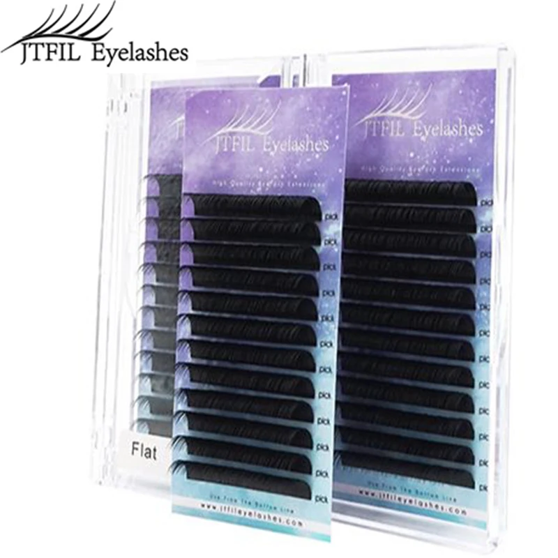 

New Matte Flat Eyelash Extensions Wholesale Individual Mink Softer Eyelashes Supplies Ellipse Cashmere Lash Split Tips Volume