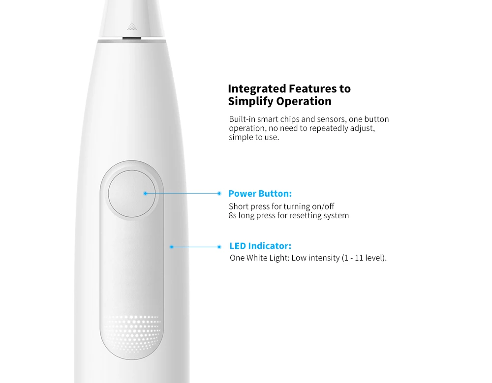 Оригинальная электрическая зубная щетка Oclean Z1 Sonic Smart LED IPX7 Водонепроницаемая