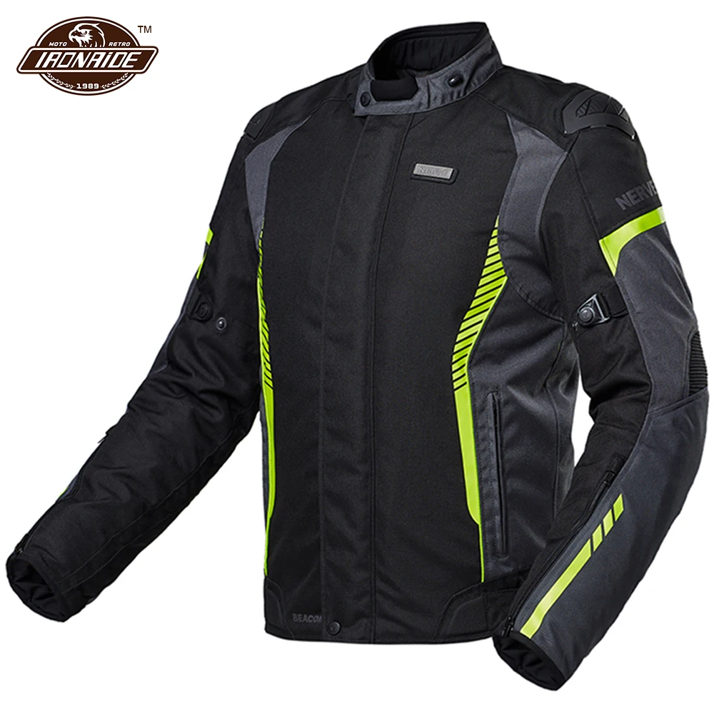Нерва мотоцикл костюм для мужчин и женщин с эффектом потертости Moto ветрозащитный