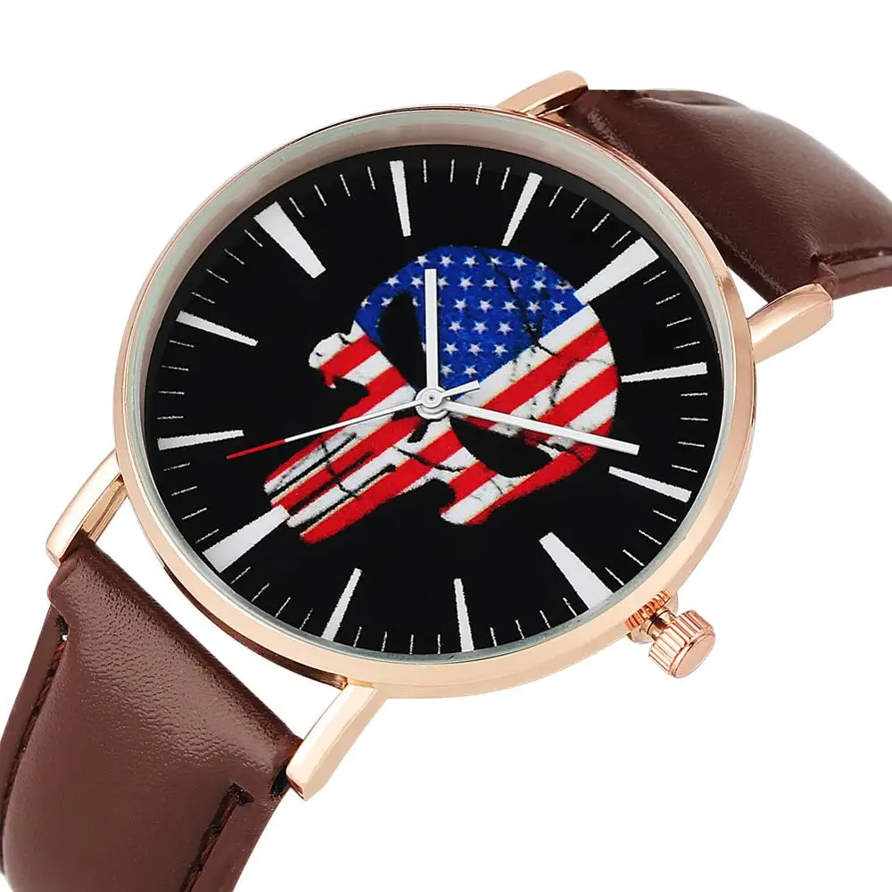 Мужские кварцевые аналоговые часы практичные Прочные с циферблатом узором