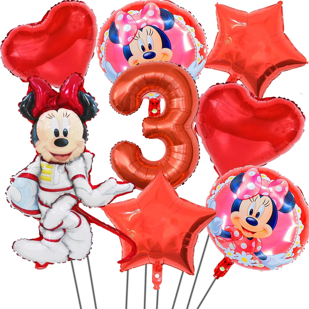Набор воздушных шаров из фольги Минни 8 шт. |
