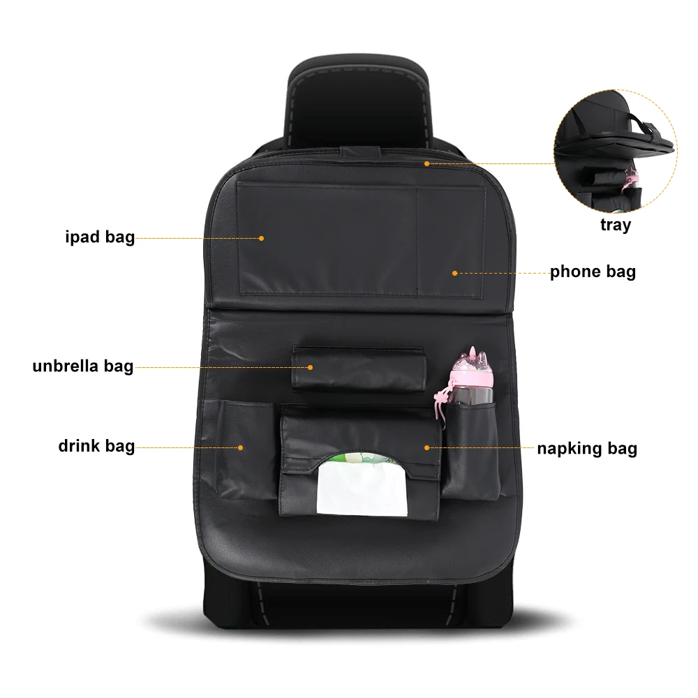 Органайзер для заднего сиденья автомобиля со складным столом Авто