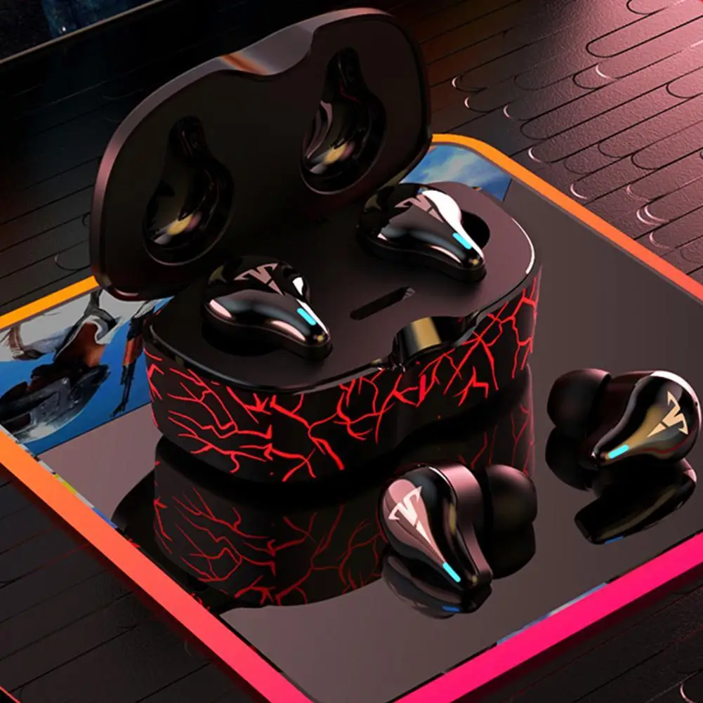 

TWS Bluetooth V5.1 8D стереонаушники с низкой задержкой и сенсорным управлением, беспроводные наушники с шумоподавлением, музыкальные наушники-вкла...