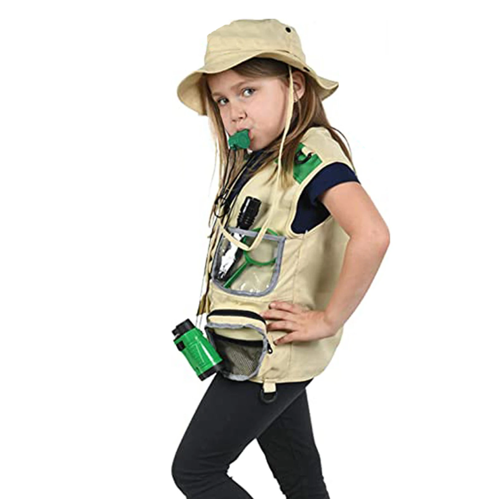 Детское семейное зеркало телескопический свисток увеличительное стекло набор