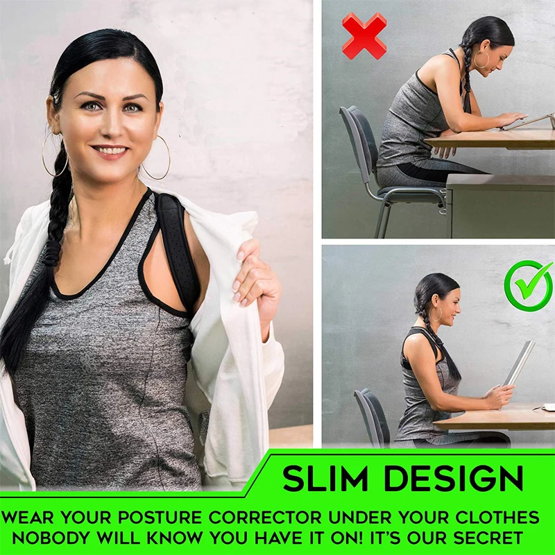 

Brace Support Belt Adjustable Back Posture Corrector Clavicle Spine Back Shoulder Lumbar Posture Correction For Adult Unisex