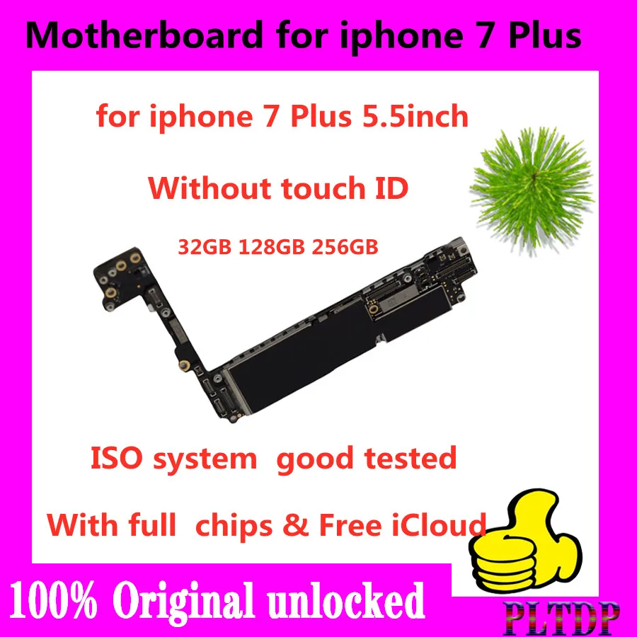 100% оригинальная материнская плата для iphone 8 plus P 7 без Touch ID Заводская