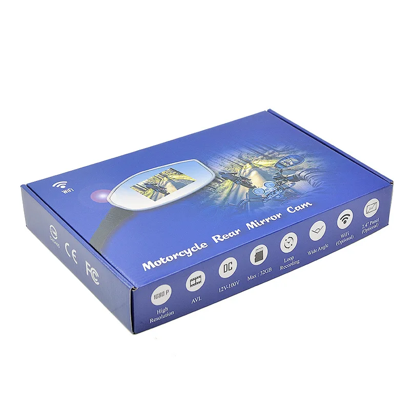 

WIFI Dual Lens 1080P Motorcycle Accessories Driving Recorder Electric Bicycle Driving Recorder Rearview Mirror