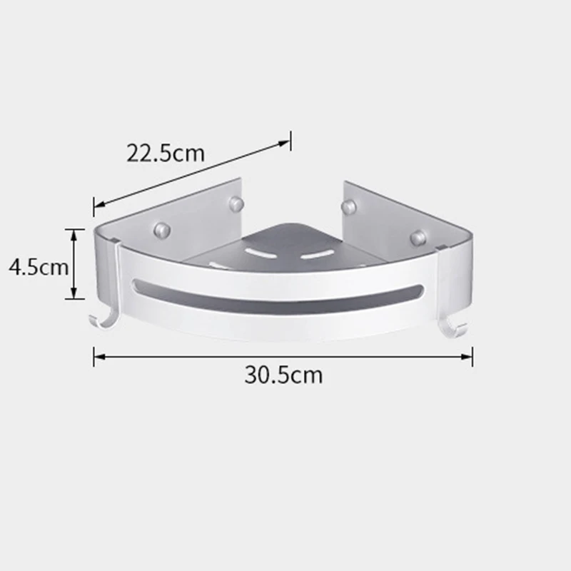 

Punch-Free Aluminum Alloy Durable Toilet Storage Rack/Bathroom Storage Rack/Corner Rack for Home Bathroom Storage Accessories
