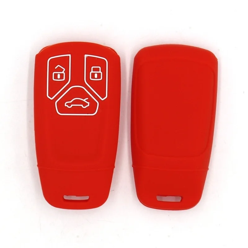 Чехол для автомобильного ключа с 3 кнопками силиконовый чехол Audi A4 A5 A6 S4 S5 B9 Q7 4M Q5 TT