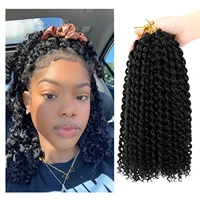 black star passion twist hair 12 inch water wave crochet short braiding hair spring twist synthetic hair extensions for women