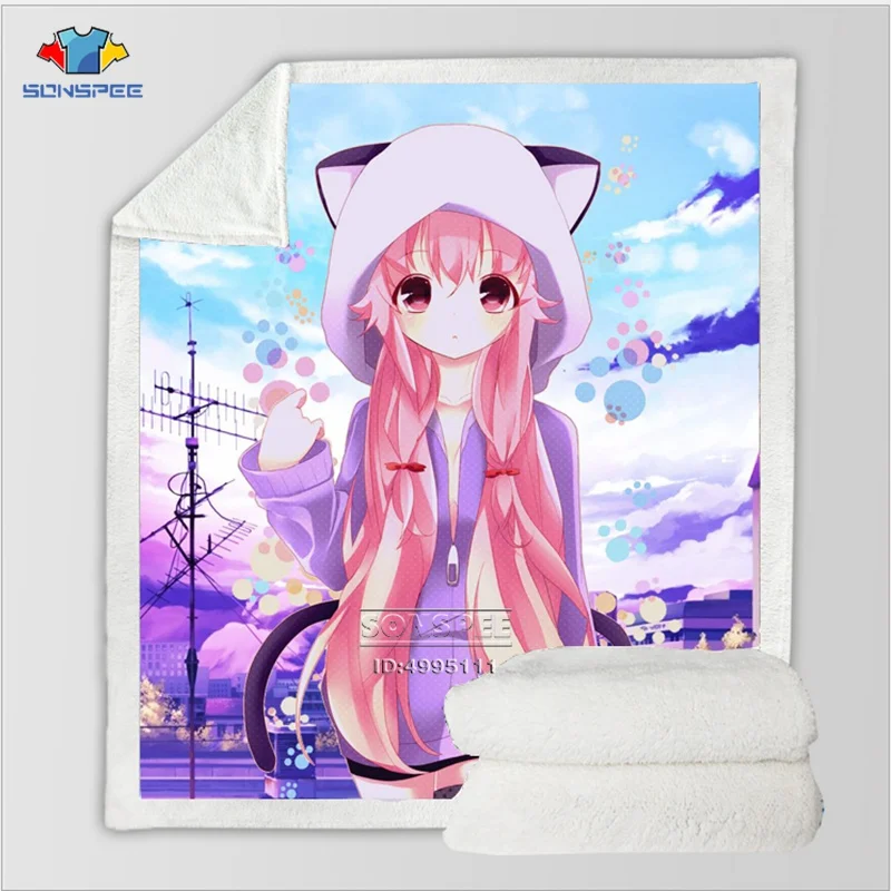 

SONSPEE 3D Print Anime Kawaii Girl Waifu Zero Two Rem Ram Thin Quilt Throw Bed Blanket Sofa Chair Rest Bedding Decor Keep Warm