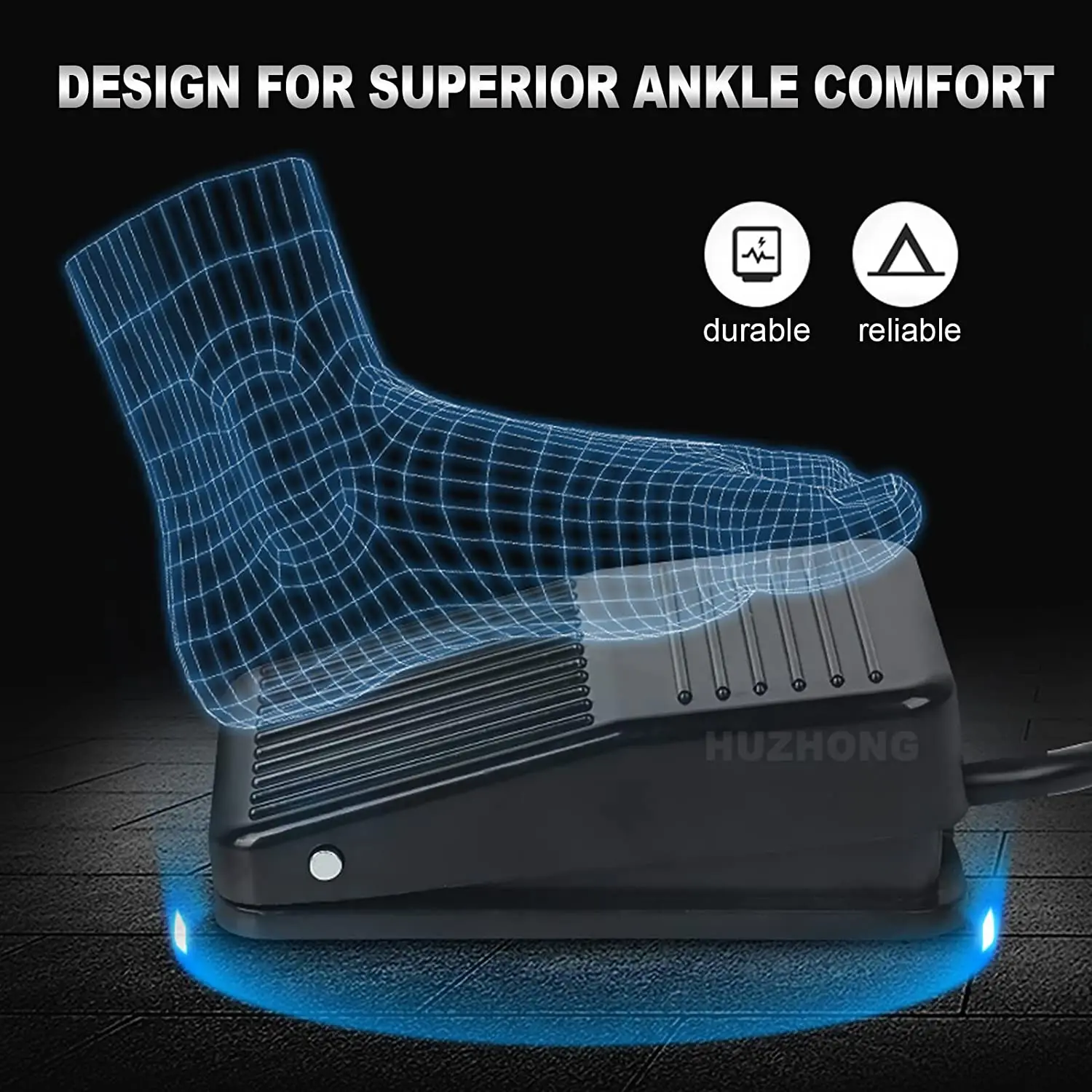 Горячая Распродажа черная пластиковая татуировка педаль компактная