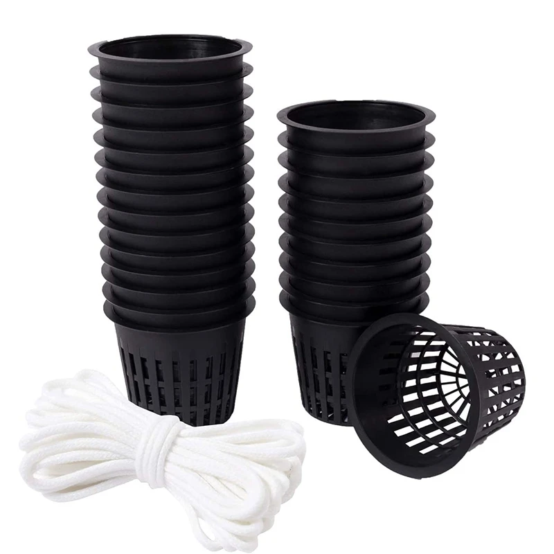 60 шт./упаковка 3 дюйма сетчатые чашки щелевая сетка фильтр для растений корзина