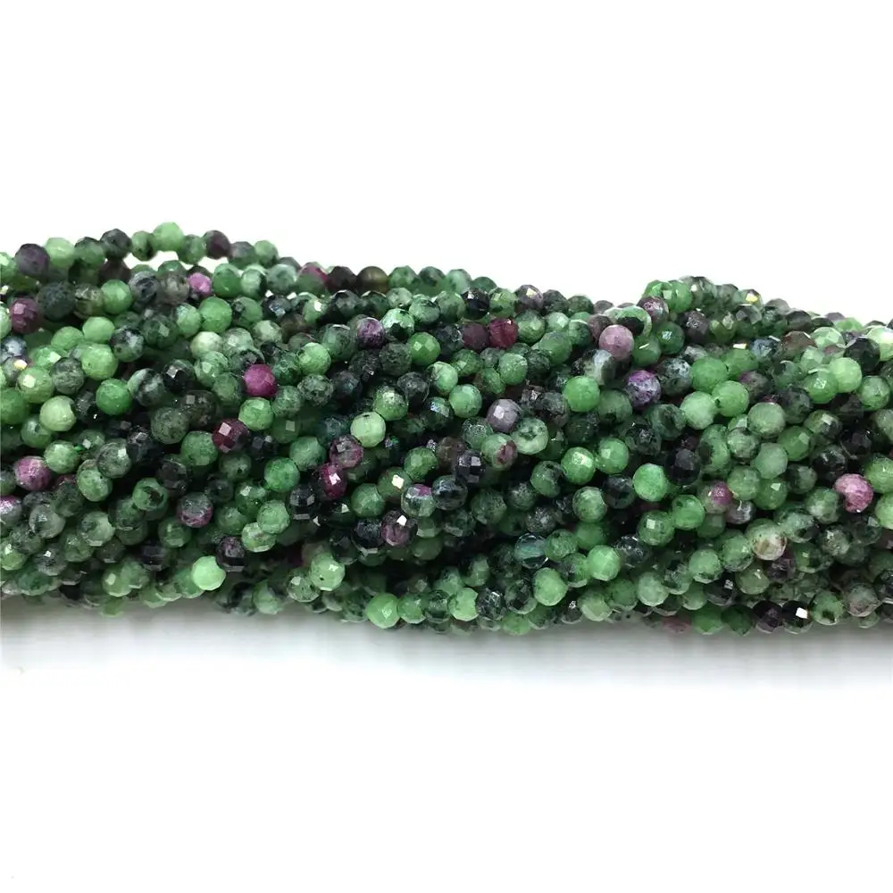 Zosite бусины маленькие граненые Рубины натуральный камень для самостоятельного