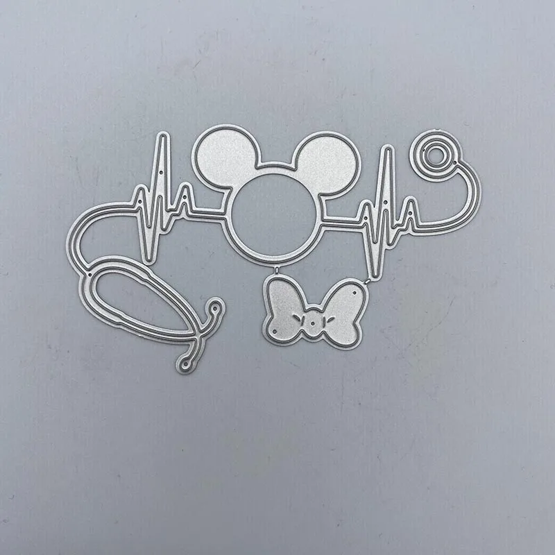 

Metal Cutting Dies Bow stethoscope Stencils For DIY Scrapbooking Decorative Embossing Handcraft Die Cutting Template