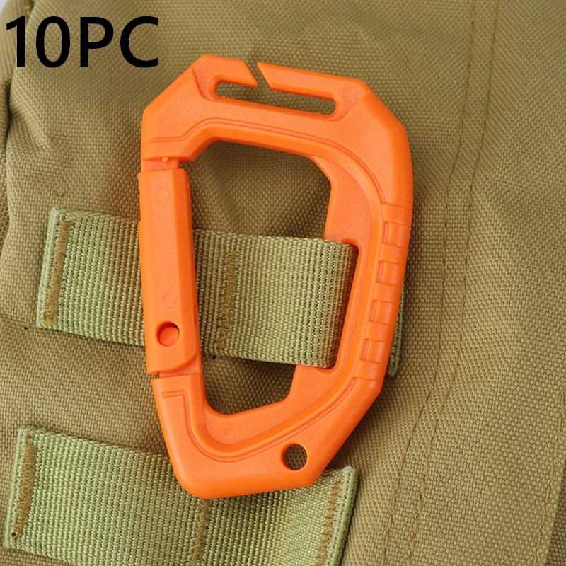

TK 1/10PC Carabiner Travel Kit Camping Equipment POM Resin Survival Gear Camp Mountaineering Hook Outdoor Carabiner Dropship