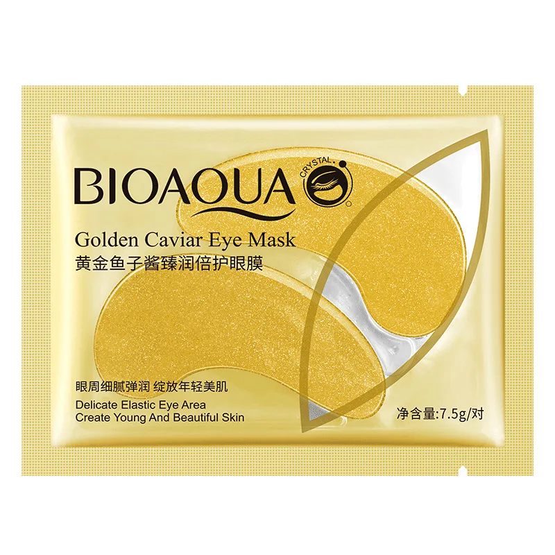 

2020 New Golden Caviar Collagen Mask Natural Moisturizing Gel Eye Patches Remove Dark Circles Anti Age Bag Eye Wrinkle Skin Care