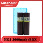 Аккумулятор Liitokala для HG2, новый оригинальный аккумулятор HG2 18650 3000 мАч, 3,6 в разряд 20 А, специальный силовой аккумулятор + коробка для хранения