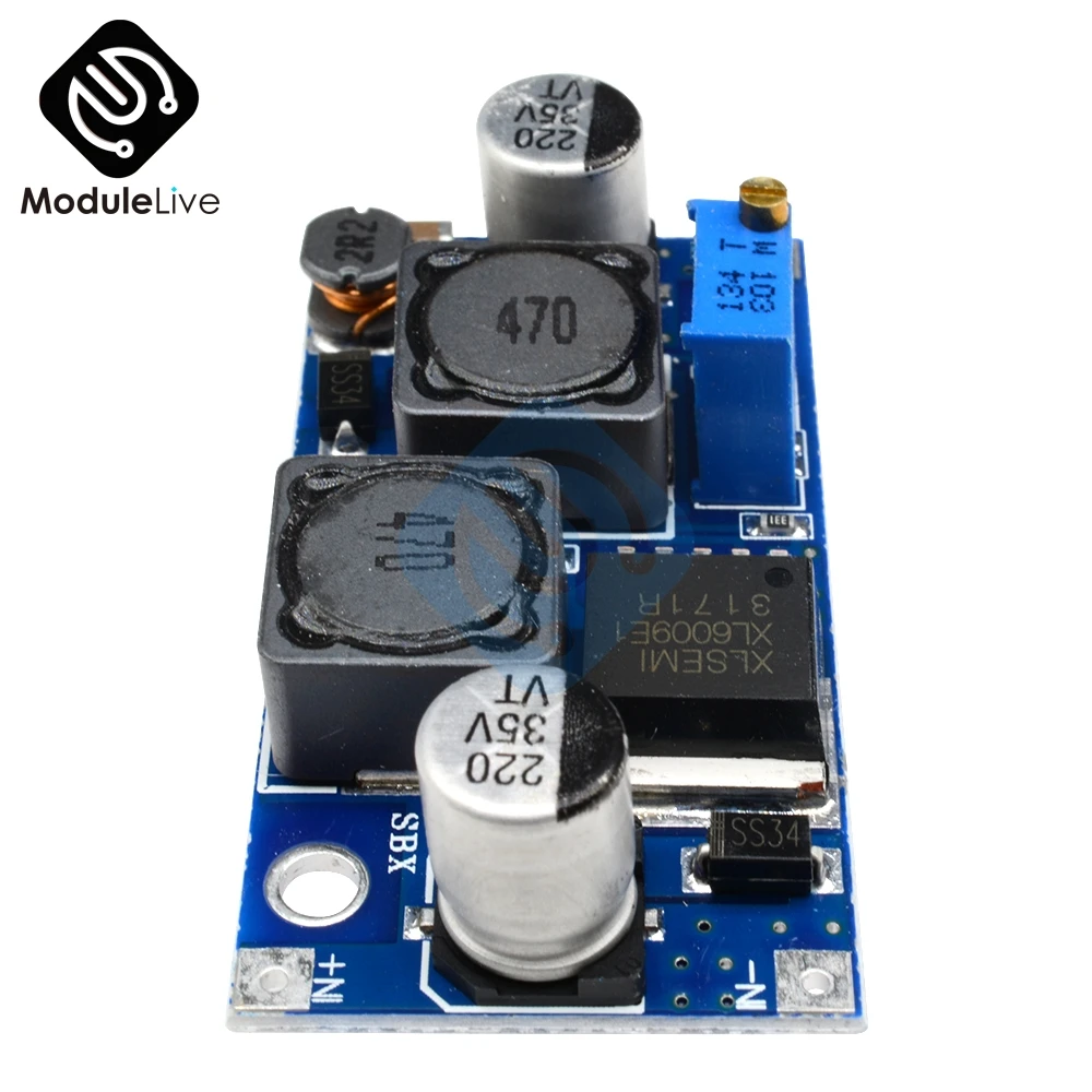 Регулируемый понижающий преобразователь с автоматическим усилением XL6009 модуль