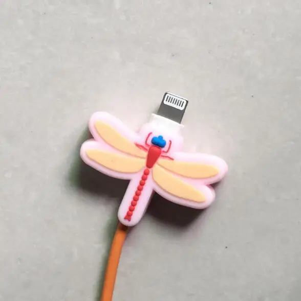 50 шт. Бабочка Насекомое пчела Краб намотка кабеля USB телефон зарядное устройство защита данных крышка мини провода протектор Аксессуары для телефонов