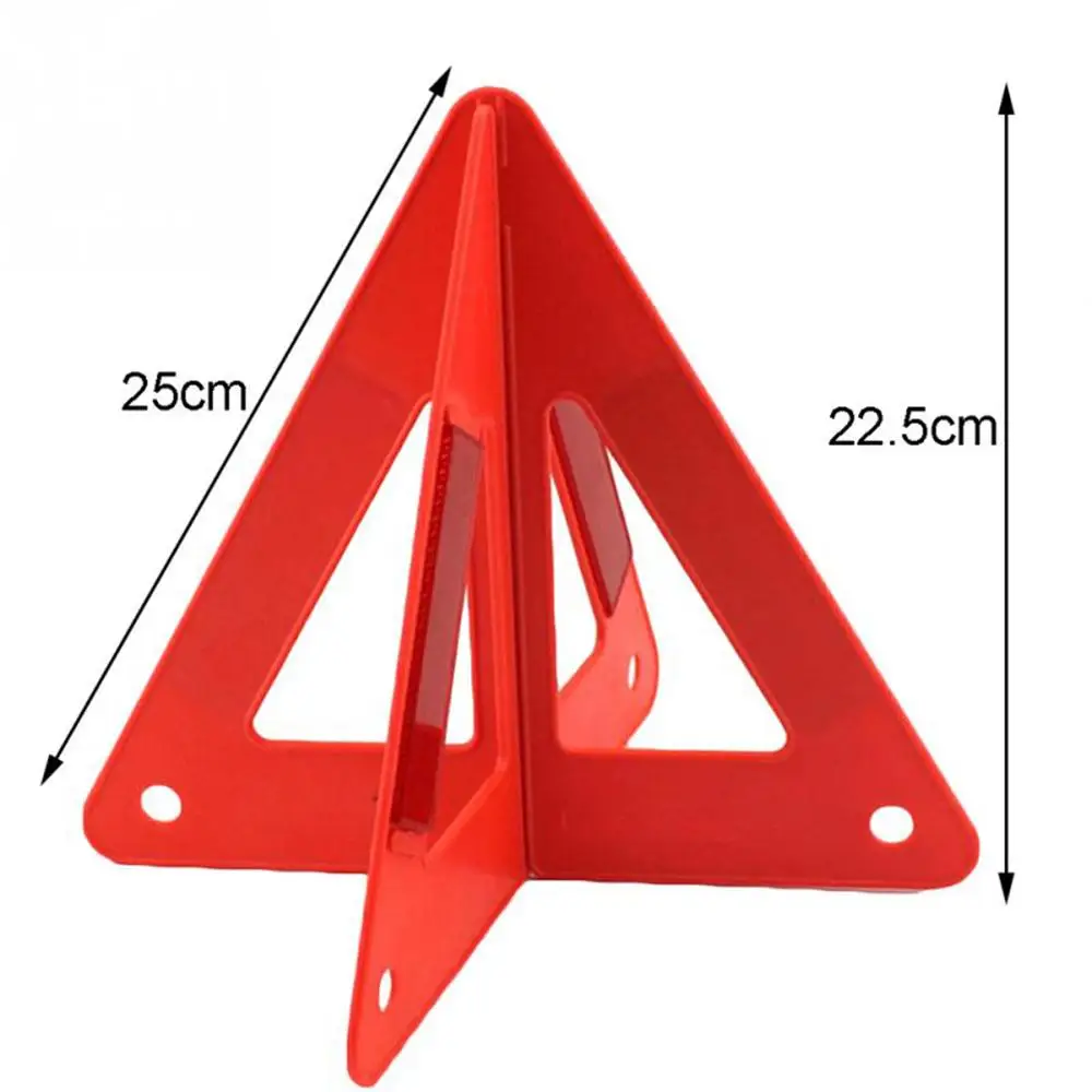 Car Auto Reflective Traffic Warning Sign Triangle Foldable Standing Tripod Emergency Road | Безопасность и защита