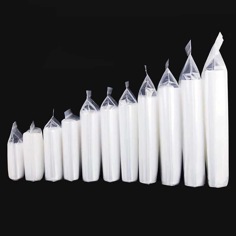 100 шт прозрачный Саше молния само запечатывание Z замок на молнии пластиковые