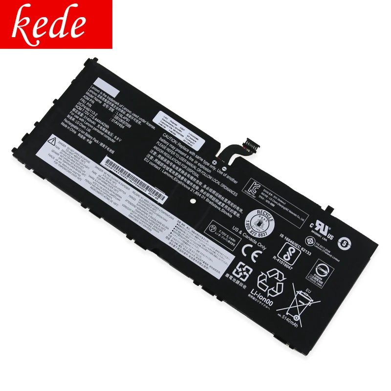 Kede Оригинальный аккумулятор для ноутбука Lenovo ThinkPad X1 Tablet GEN 3 L16L4P91 SB10K97599