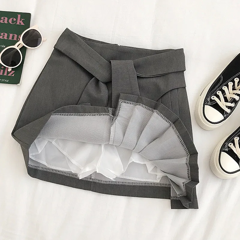 Модная юбка MUMUZI из полиэстера осень 2021 новая модная богини необычная