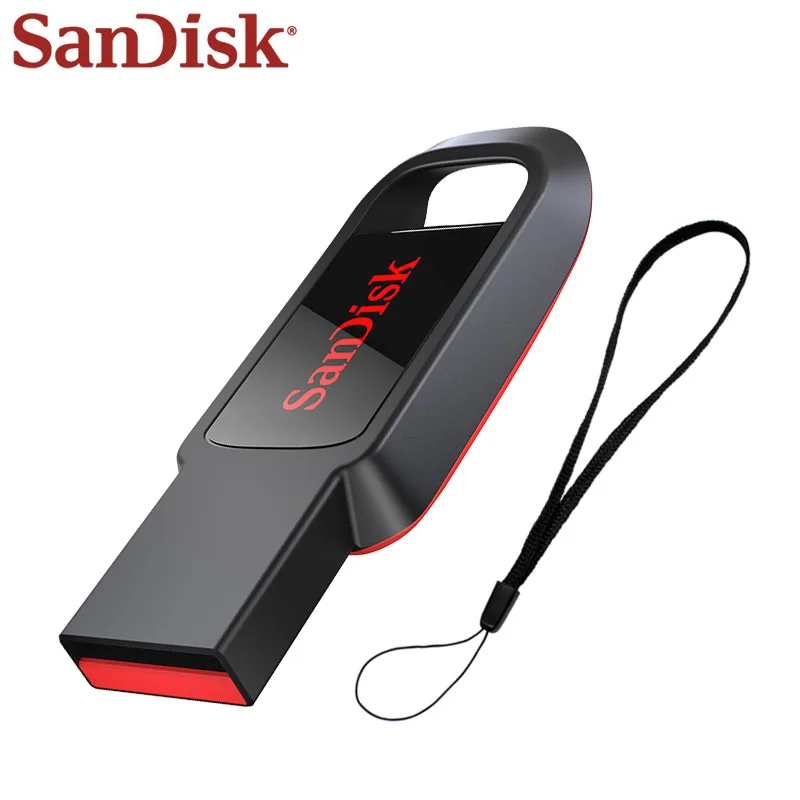 SanDisk CZ61 USB флеш-накопитель USB 2,0 128 Гб 64 ГБ 32 ГБ 16 ГБ ручка-накопитель черная Флешка флеш-накопитель Поддержка официальной проверки