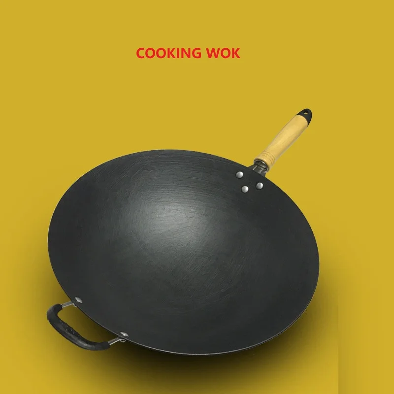 Чугунная домашняя Классическая сковорода для приготовления вок без покрытия