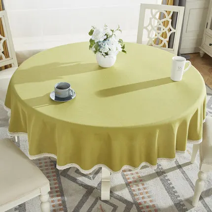 

Table cloth, cotton and linen solid color tablecloth, living room coffee table rectangular round table cloth
