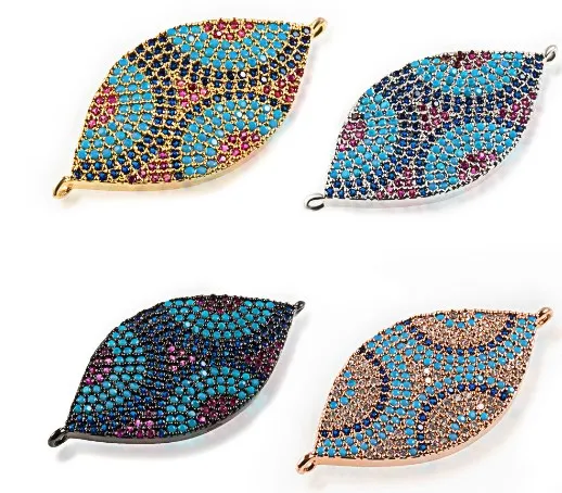 17*37 Дерево лист кристалл микро проложить cz Циркон кубический цирконий бусины DIY