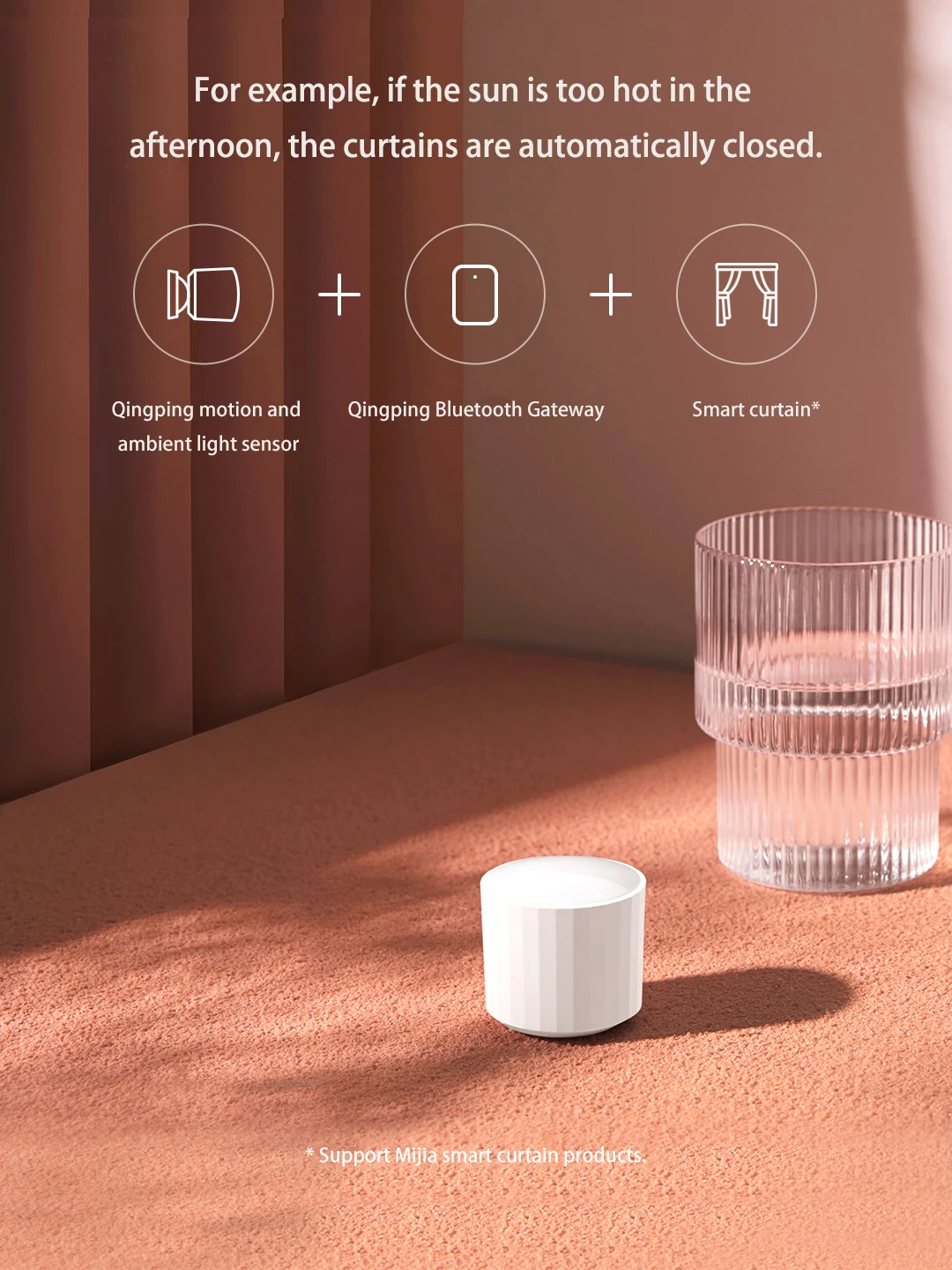 Qingping Human Body / Pet Sensor Smart Body Movement Motion & Light SensorMagnetic Split Base Work WIth MiHome App