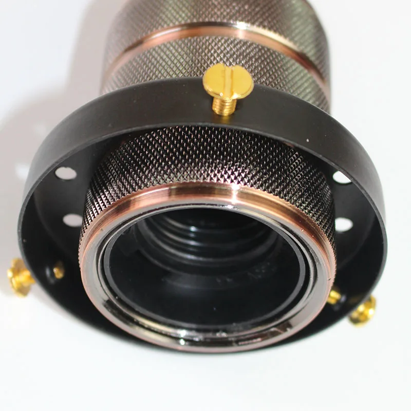 

Vintage Iron Plate Pendant Lamp E27 Black Umbrella Dia 22 cm Edison LED Bulb Dining Bed Room Retro American Iron Pendant Lamp