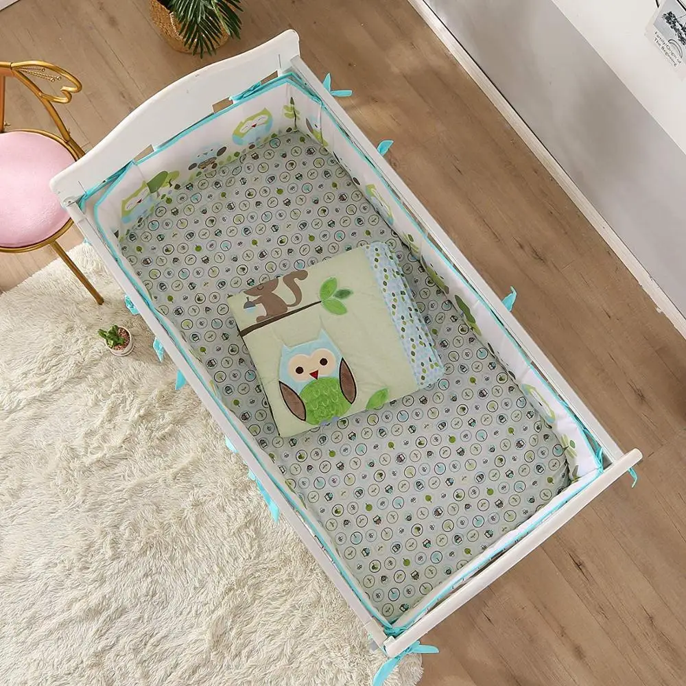 7 шт. мультфильм сова Пижамный набор постельных принадлежностей для детской