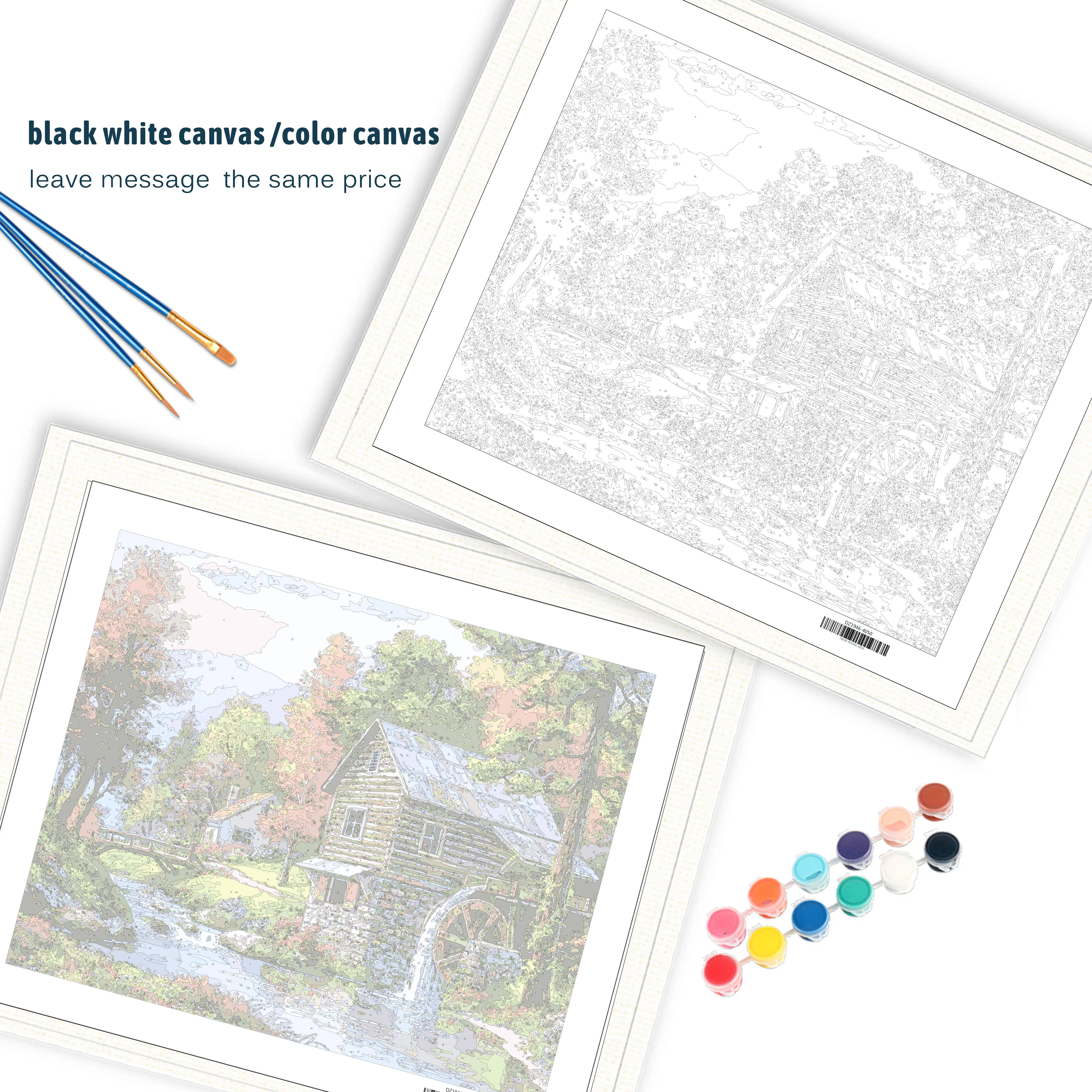 GATYZTORY Набор для рисования по номерам на холсте Сказочная страна - купить выгодной