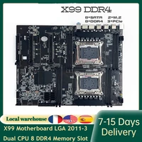 x99 motherboard lga 2011 3 dual cpu 8 ddr4 memory slot 256g pci e 16x sata2 0 nvme m 2 interface for desktop chia ssd