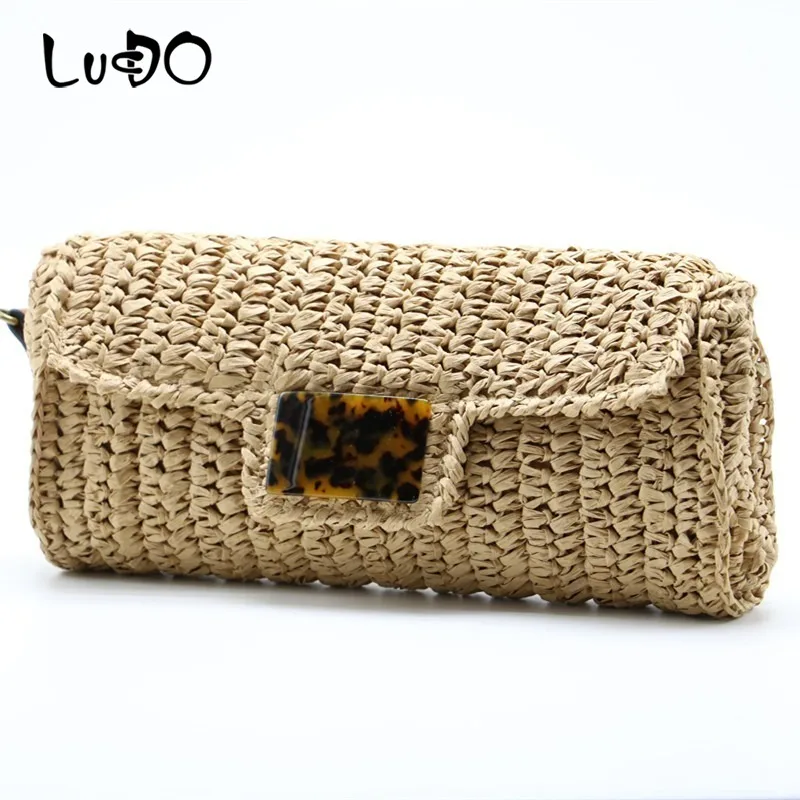 

Handmade woven rattan handbag Women Vintage Bags 2020 Pillow Straw Bag Women Shoulder Bag Crochet Bag messenger bags Clutchess