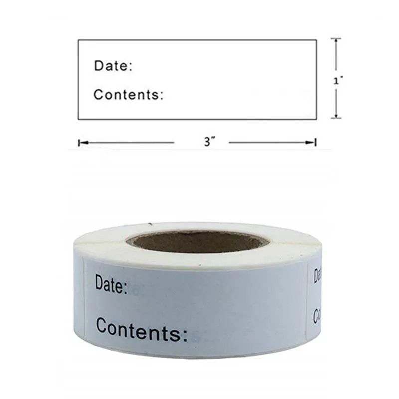 

DIY Removable Tag Freezer Food Storage Label Sticker Home Kitchen Refrigerator Date Easy Clean Adhesive Party Accessories