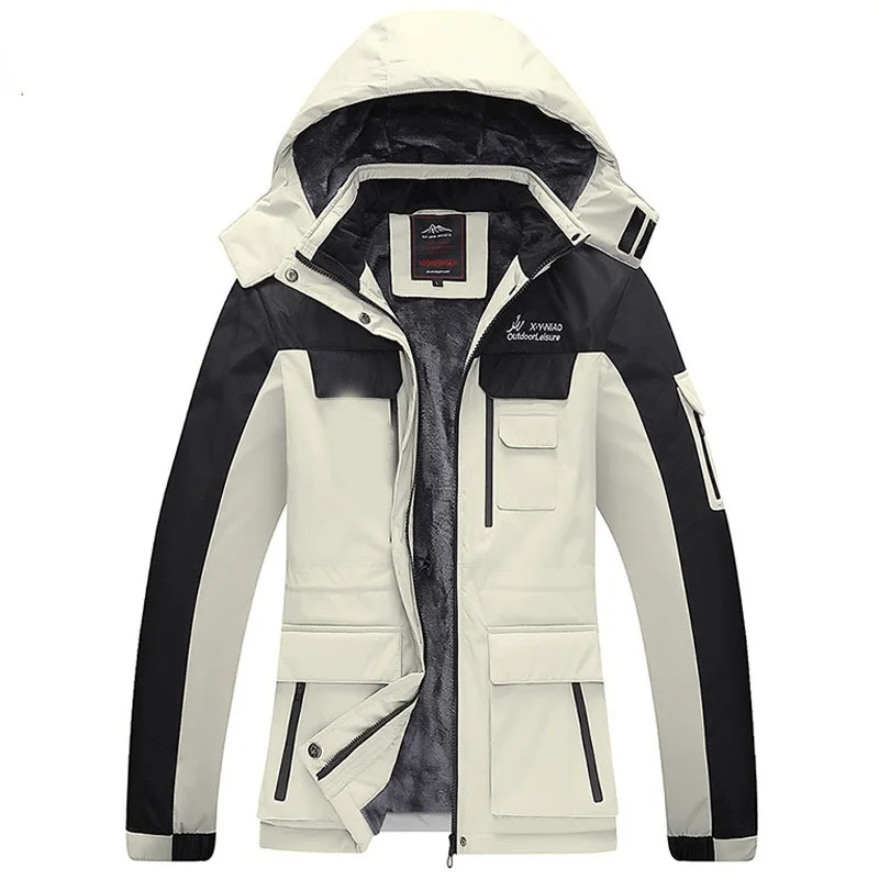 

Winter Jacket men parka 6XL 7XL 8XL jacket Mens Plus velvet thickening Hooded coats ski suit men's casual warm jackets coat 898