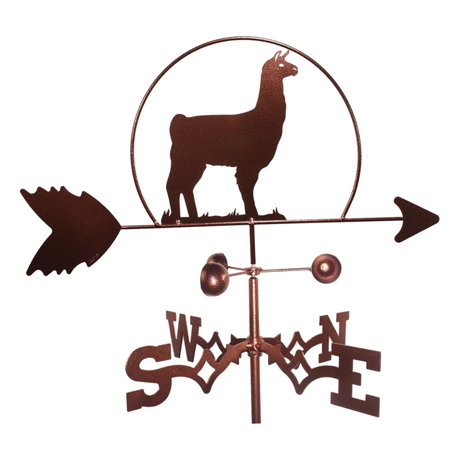 

Alpaca Weather Vane Stake Measuring Tools Garden Cupolas Silhouettes Decor