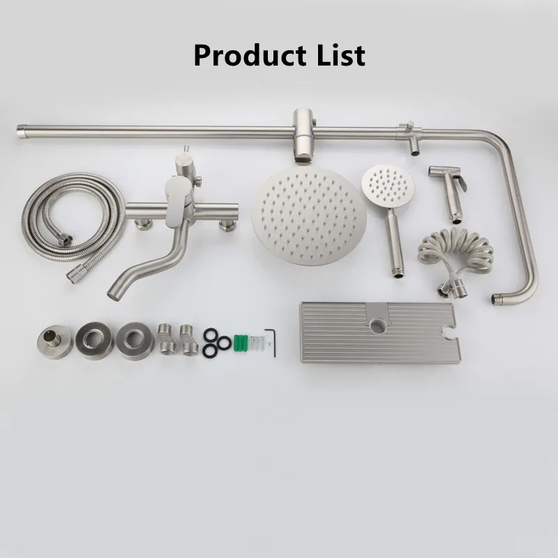 

Bathroom Faucet Bathroom Thermostatic Shower Set Wall mounted Adjustable Liftable Faucets