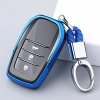 new tpu car key cover case shell for toyota c hr land cruiser 200 avensis auris corolla 2017 remote smart keychain accessories