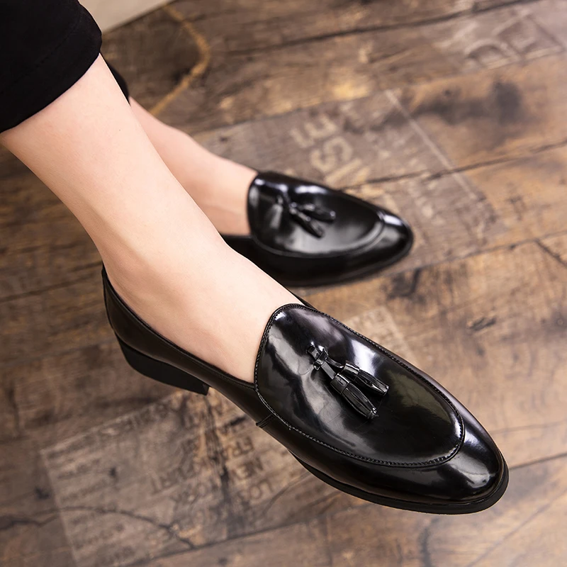 Мужская повседневная обувь Мужские модные Лоферы без шнуровки Дизайнерская