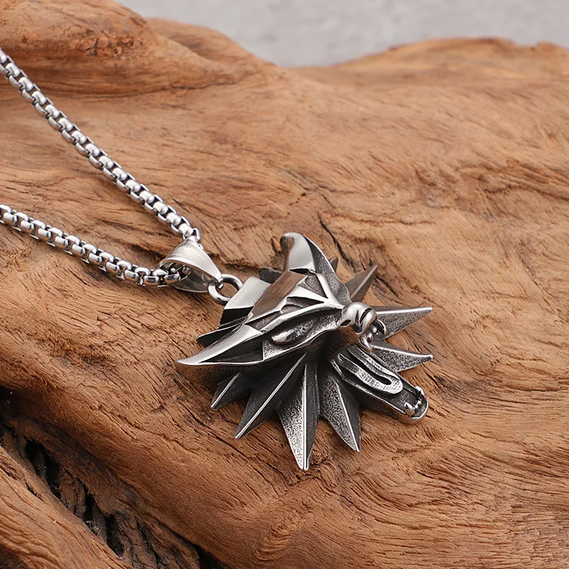 Ведьмак кулон волка. Кулон мужской. Подвеска из нержавейки. Подвески на цепь для мужчин. Крест тамплиеров цепочка.