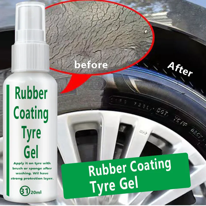 

20ML Car Tire Coating Agent Brightener Decontamination Tire Protector Tire Restoration Accessory New