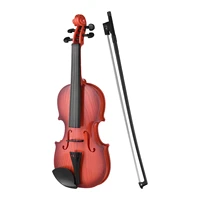 mini electric violin with 4 adjustable strings toy violin bow musical intrument for children