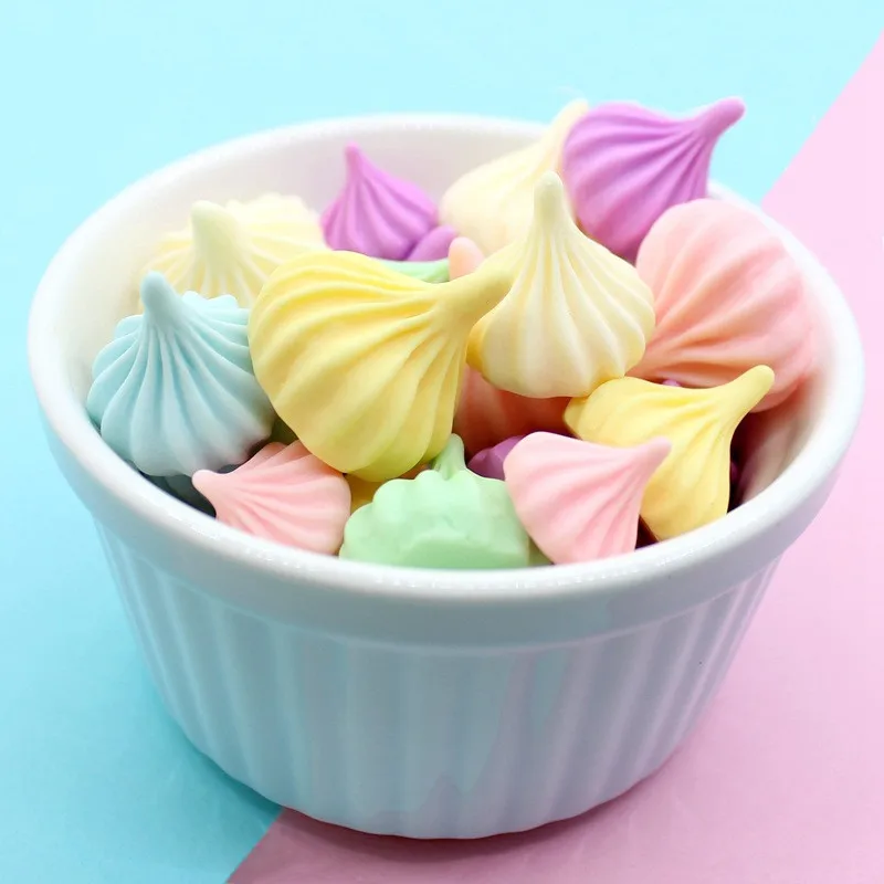 Пастельные весенние цвета 3D кремовые кабошоны из смолы аксессуары для украшений